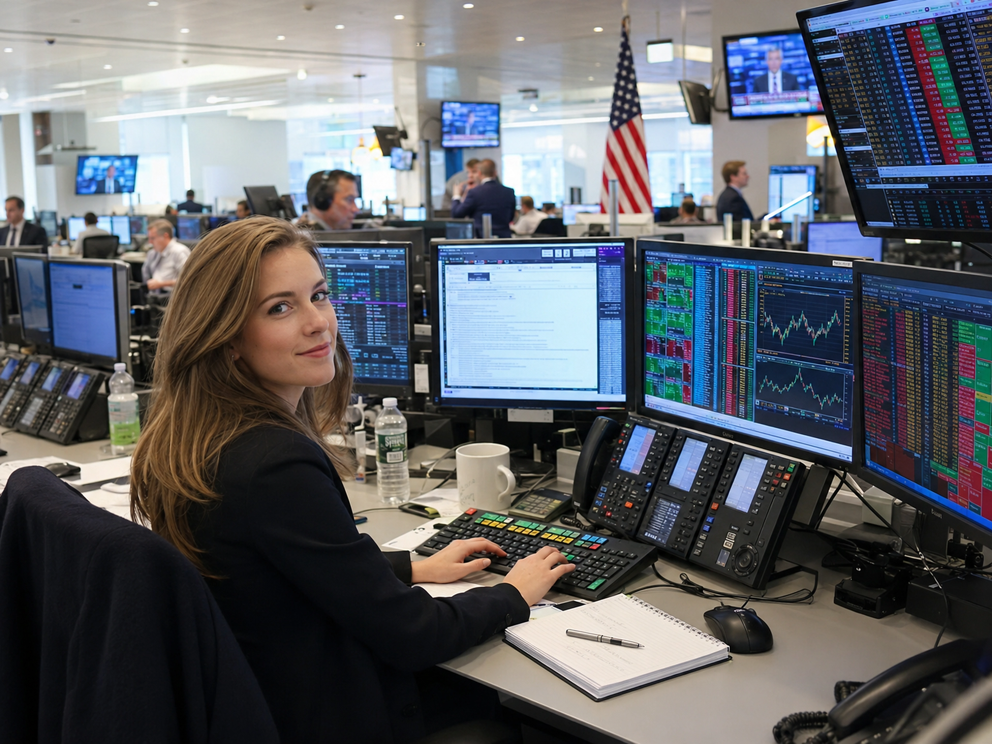 An analyst comparing market breadth, exposure, and scenario data
